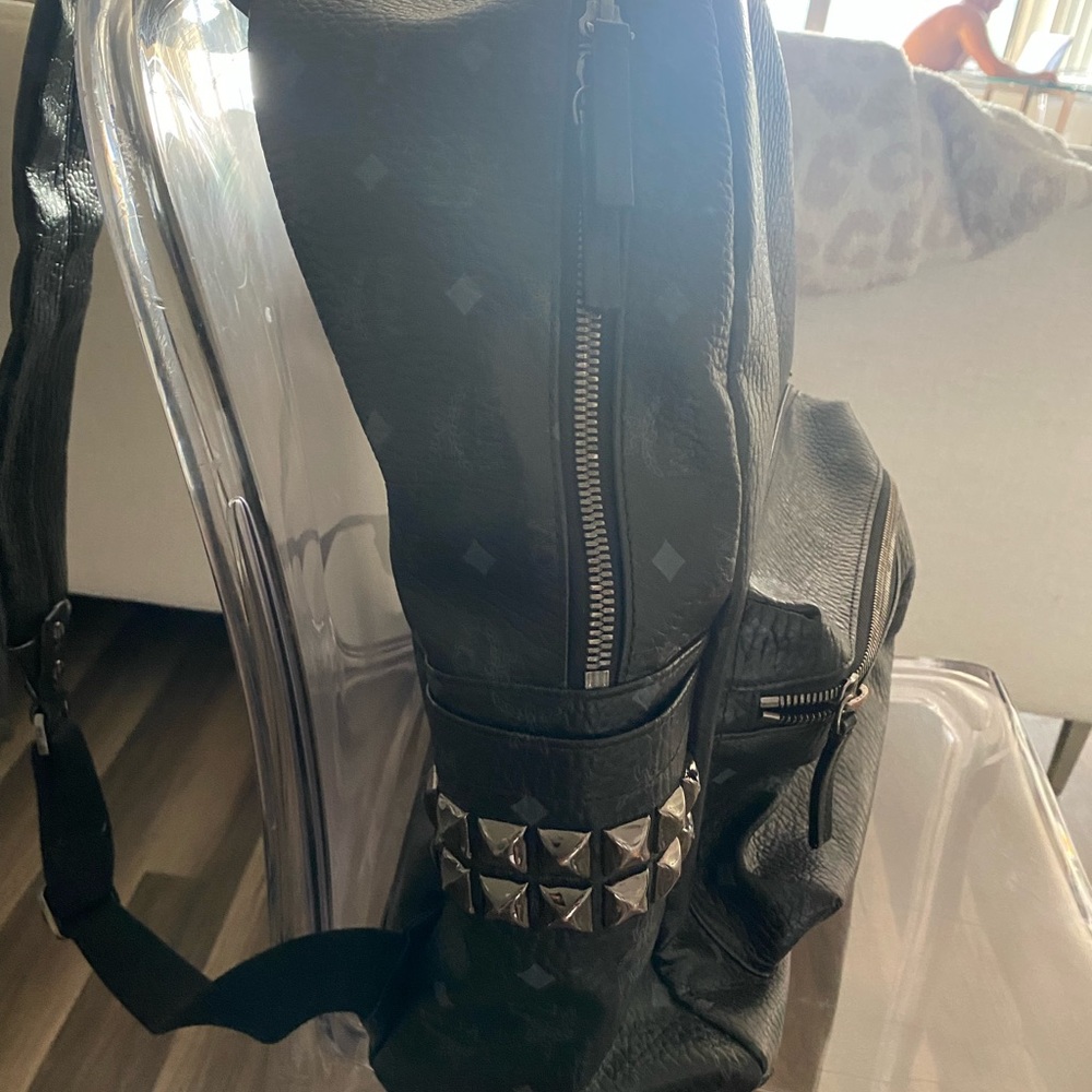 Mcm Stark Logo Monogram Backpack - image 3